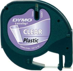 Dymo Letratag Plastic tape transparent 12mm x 4m 16951 (S0721550) 1