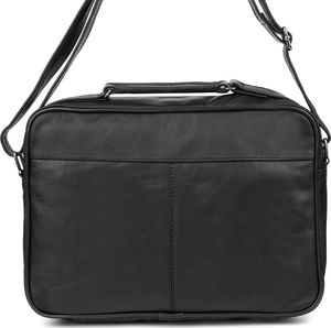 Beltimore Czarna DUŻA MĘSKA SKÓRZANA TORBA LISTONOSZKA SKÓRA POLSKA DO SZKOŁY PRACY Beltimore F71 4