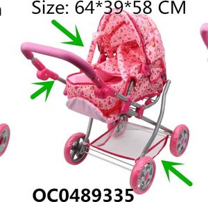 KIK Wózek dla lalek składany spacerówka/gondola 2w1 1