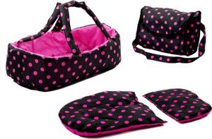 Lean Sport Wózek dla lalek Alice głęboki nosidło torba pościel 13