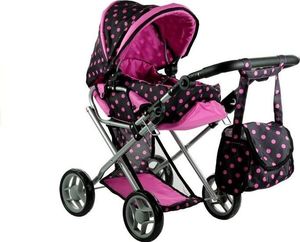 Lean Sport Wózek dla lalek Alice głęboki nosidło torba pościel 5