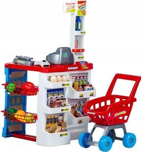 Multistore Supermarket sklep stragan dla dzieci kasa wózek 1