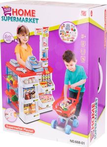 KIK Super market sklep kasa fiskalna + wózek 11