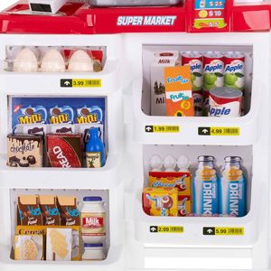 KIK Super market sklep kasa fiskalna + wózek 9