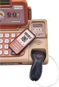 DK Edukacyjna sklepowa kasa fiskalna mikrofon waga koszyk akcesoria 5