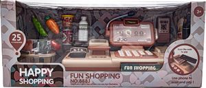 DK Edukacyjna sklepowa kasa fiskalna mikrofon waga koszyk akcesoria 6