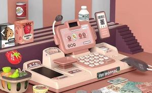 DK Edukacyjna sklepowa kasa fiskalna mikrofon waga koszyk akcesoria 7