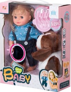 KIK Lalka Agata z pieskiem dźwięk+akcesoria 30cm 9