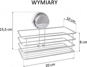 Koszyk prysznicowy YokaHome Półka pod prysznic koszyk łazienkowy bez wiercenia - Yoka 3