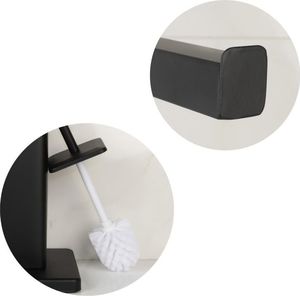 YokaHome Stojak na papier toaletowy szczotka do WC czarna - Yoka 5