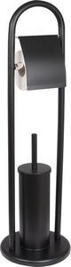 YokaHome Stojak na papier toaletowy czarny 2