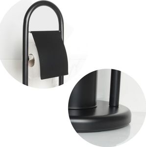 YokaHome Stojak na papier toaletowy czarny 4