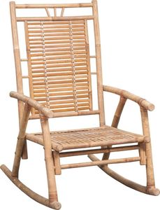 vidaXL Fotel bujany z poduszką, bambusowy 2