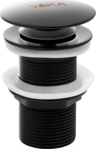 Syfon YokaHome Zestaw korek klik-klak i syfon do umywalki bez przelewu czarny - Yoka 4