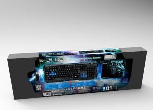 Fotel E-Blue Cobra Air EEC307 czarno-czerwony + zestaw gamingowy Polygon 18