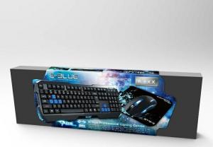 Fotel E-Blue Cobra czerwony + zestaw gamingowy Polygon (EEC310) 16