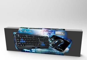 Fotel E-Blue Auroza czerwony + zestaw gamingowy Polygon (EEC333) 19