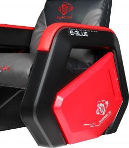 Fotel E-Blue Auroza czerwony + zestaw gamingowy Polygon (EEC333) 10