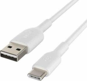 Kabel USB Belkin USB-A - USB-C 1 m Biały (CAB001bt1MWH) 2