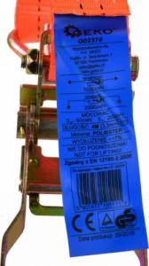 Geko PAS TRANSPORTOWY Z GRZECHOTKĄ 4M/2T/35MM (25) G02374 GEKO 4