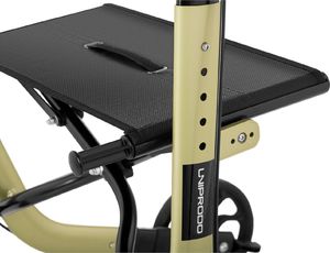 Uniprodo Balkonik chodzik podpórka dla seniora z siedziskiem i torbą na zakupy do 136kg - złoty Balkonik chodzik podpórka dla seniora z siedziskiem i torbą na zakupy do 136kg - złoty 4