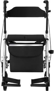 Uniprodo Balkonik chodzik rehabilitacyjny 2w1 z funkcją wózka składany z torbą do 136kg Balkonik chodzik rehabilitacyjny 2w1 z funkcją wózka składany z torbą do 136kg 9