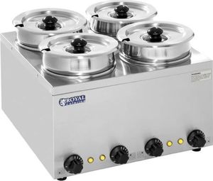 Royal Catering Bemar elektryczny podgrzewacz do zupy 600W 230V 4 x 3.8L Bemar elektryczny podgrzewacz do zupy 600W 230V 4 x 3.8L 1