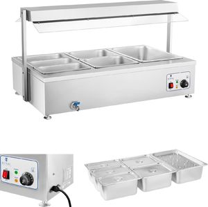 Royal Catering Bemar wodny podgrzewacz wolnostojący z kranem 6 x GN 150mm 55L Royal Catering Bemar wodny podgrzewacz wolnostojący z kranem 6 x GN 150mm 55L Royal Catering 1