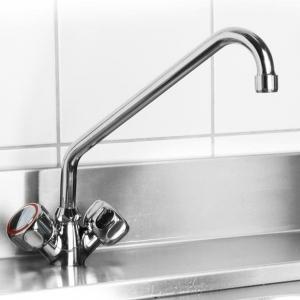 Bateria umywalkowa Hendi stojąca chrom (970508) 2