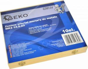 Wiertło Geko ZESTAW10SZT.WIERTEŁ MORSEA DO METALU MK2 14,5-23MM(5) G38116 GEKO 3