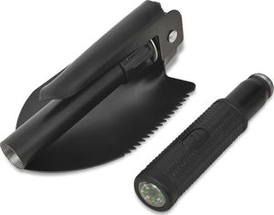 vidaXL Składana saperka stal węglowa czarna 2