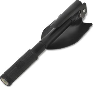 vidaXL Składana saperka stal węglowa czarna 3