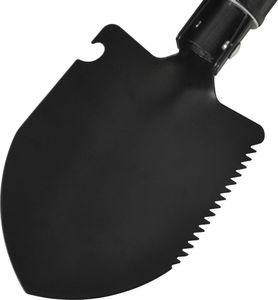 vidaXL Składana saperka stal węglowa czarna 6