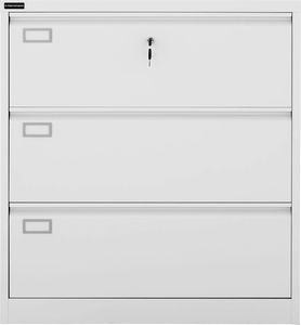 Fromm & Starck Szafa biurowa na dokumenty akta z 3 szufladami metalowa 45 x 90 x 102 cm Szafa biurowa na dokumenty akta z 3 szufladami metalowa 45 x 90 x 102 cm 6