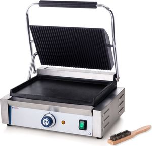 Hendi Kontakt grill kontaktowy PANINI góra ryflowana dół gładki 2200W - Hendi 263662 Kontakt grill kontaktowy PANINI góra ryflowana dół gładki 2200W - Hendi 263662 1