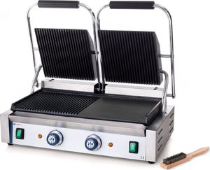 Hendi Kontakt grill kontaktowy podwójny góra ryflowana dół gładki 3600W - Hendi 263907 Kontakt grill kontaktowy podwójny góra ryflowana dół gładki 3600W - Hendi 263907 1