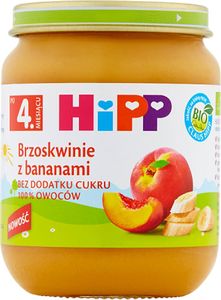 HiPP Hipp bio brzoskwinie z bananami po 4 mies 125g 1