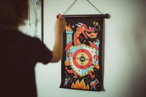 Janod Magnetyczna gra w rzutki Smoki, Janod 7