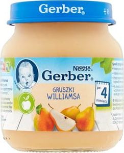 Nestle Gerber deser gruszki williamsa po 4 miesiącu 125g 1
