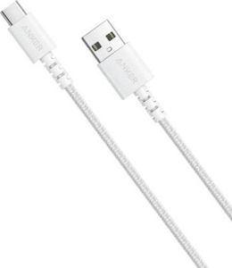 Kabel USB Anker USB-A - USB-C 0.9 m Biały (A8022H21) 1