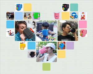 LEGO KUBEK KREATYWNY LEGO + KLOCKI 10 KOLORÓW | PREZENT 7