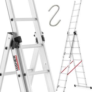 Higher Drabina wielofunkcyjna aluminiowa 27 stopniowa (L-T3x9) 2