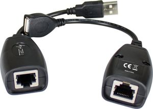 Adapter USB Techly Czarny  (IUSB-EXTENDTY5) 1