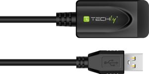 Kabel USB Techly USB-A - USB-A 20 m Czarny (IUSB-REP220TY3) 2