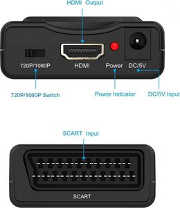 Adapter AV Techly Scart - HDMI czarny (IDATA SCART-HDMI3) 3
