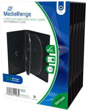 MediaRange Pudełka na 5 płyt CD/DVD 5sz. (BOX35-5) 1