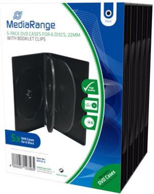 MediaRange Pudełka na 6 płyt CD/DVD 5szt. (BOX35-6) 1