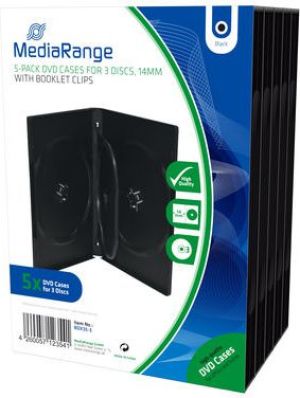 MediaRange Pudełka na 3 płyty CD/DVD 5szt. (BOX35-3) 1