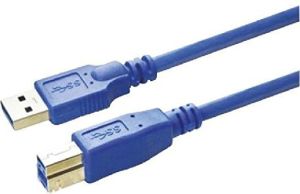 Kabel USB MediaRange USB-A - USB-B 5 m Niebieski (MRCS150) 2