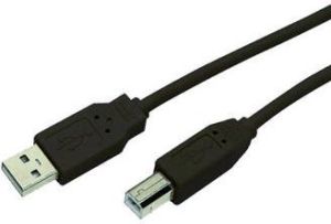 Kabel USB MediaRange USB-A - USB-B 1.8 m Czarny (MRCS101) 1